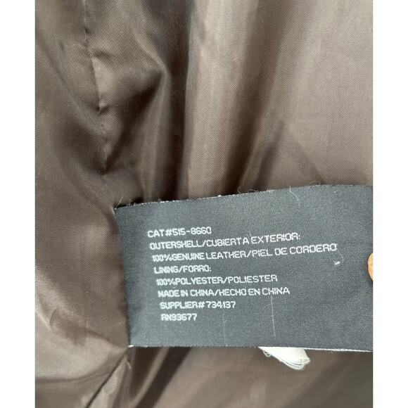 Vintage Suede Coat Shacket Mens St Johns Bay Mens Large Mordern Retro 70s Style - Picture 10 of 11